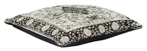 Jacquard Woven Cushion Natural Black - RC033 Set of 2