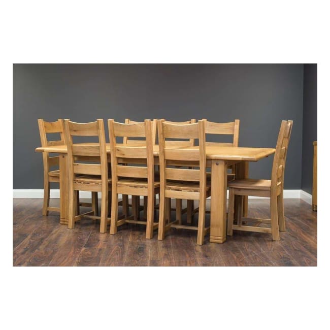 Honey oak on sale dining room chairs